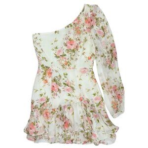 NWT Yumi Kim Chrissy Dress S Floral One-Shoulder Revolve Luxury Designer
